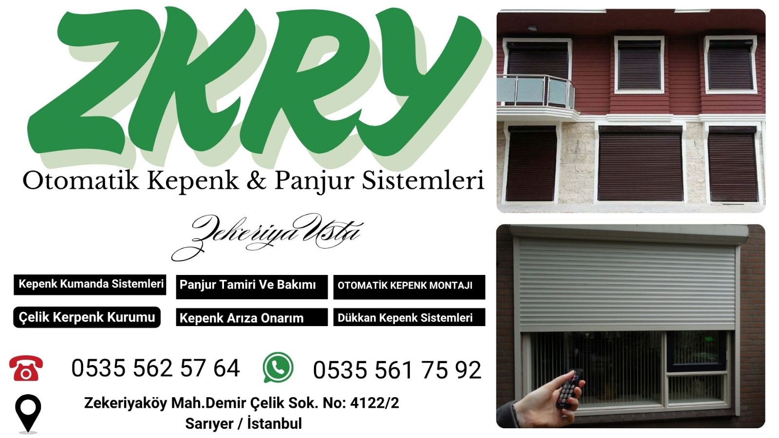 Sarıyer Panjur ve Kepenk Tamiri